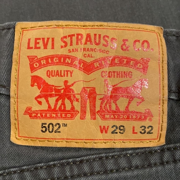 Levi’s 502 Gray Zip Men’s Jeans | Size Waist 29 Length 32 - Picture 4 of 6